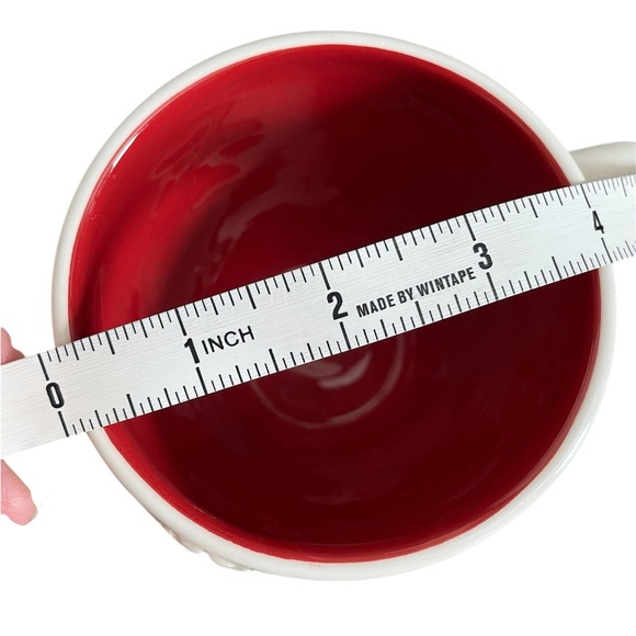 Pottery Barn Retired Christmas Mugs - Set of 4 - Snowflakes & Elves - Picture 6 of 6